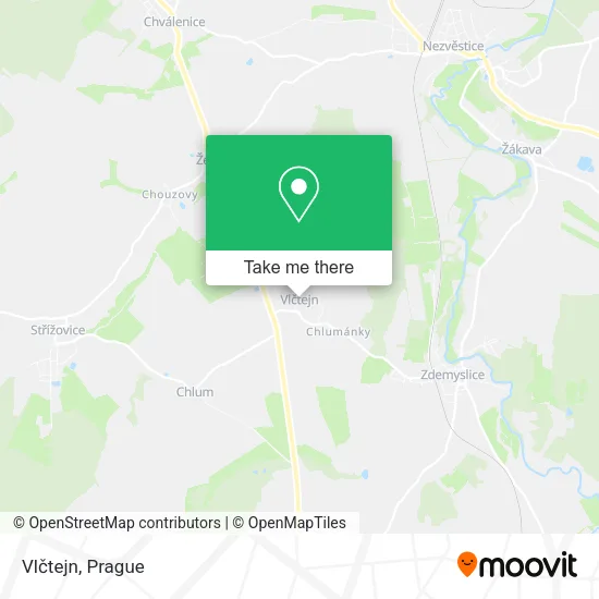 Карта Vlčtejn