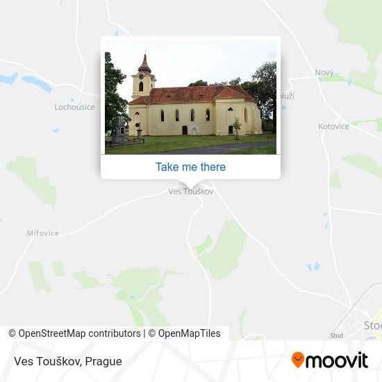 Карта Ves Touškov