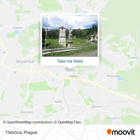 Карта Třebčice