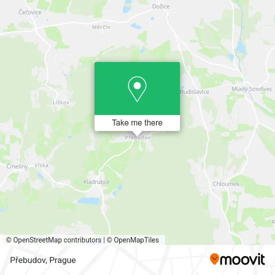 Přebudov map