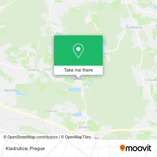 Карта Kladrubce