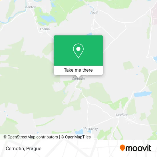Карта Černotín