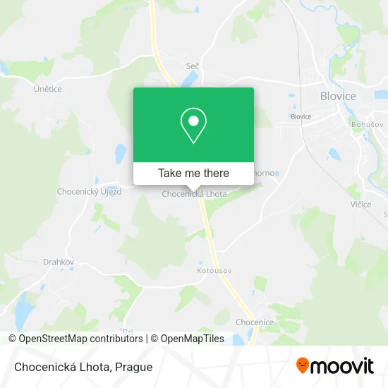 Карта Chocenická Lhota