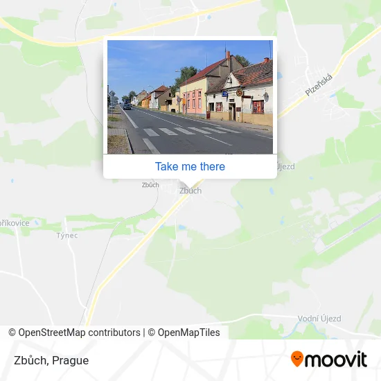 Zbůch map