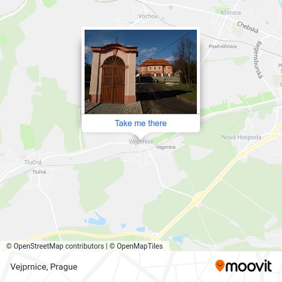Карта Vejprnice