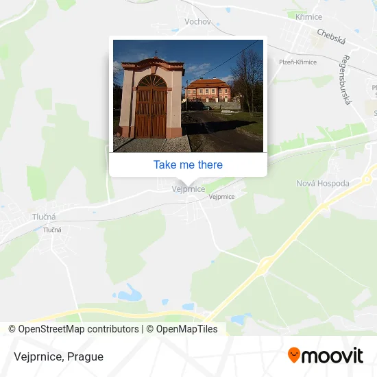 Карта Vejprnice