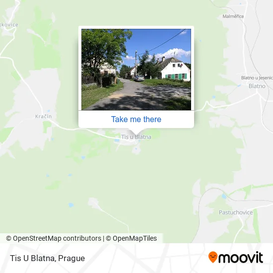Карта Tis U Blatna