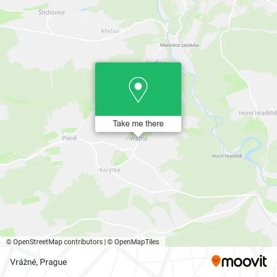 Карта Vrážné