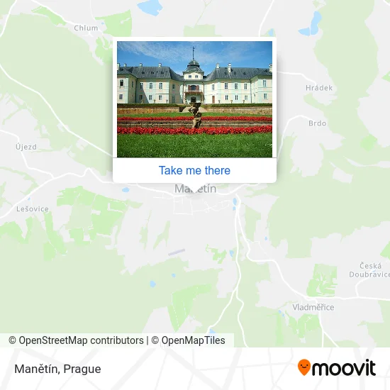 Карта Manětín