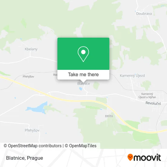 Blatnice map