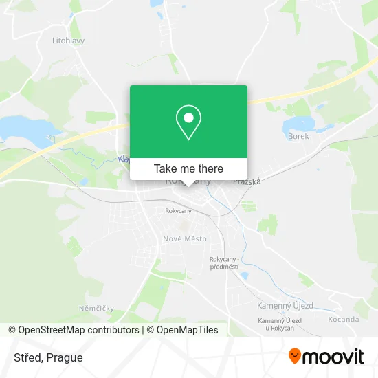 Карта Střed