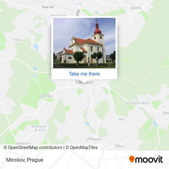 Карта Mirošov