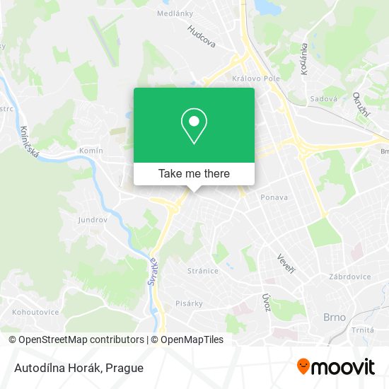 Autodílna Horák map