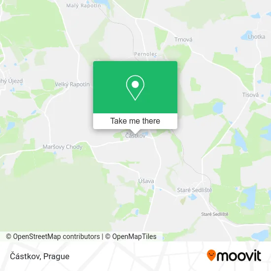 Карта Částkov