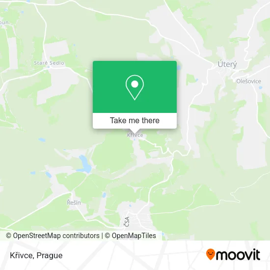Křivce map