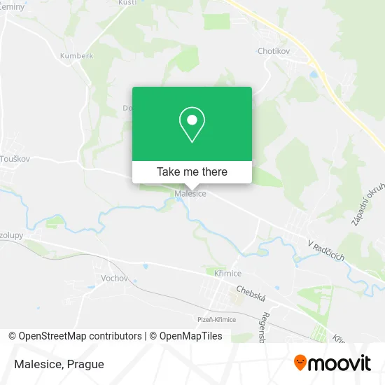 Карта Malesice