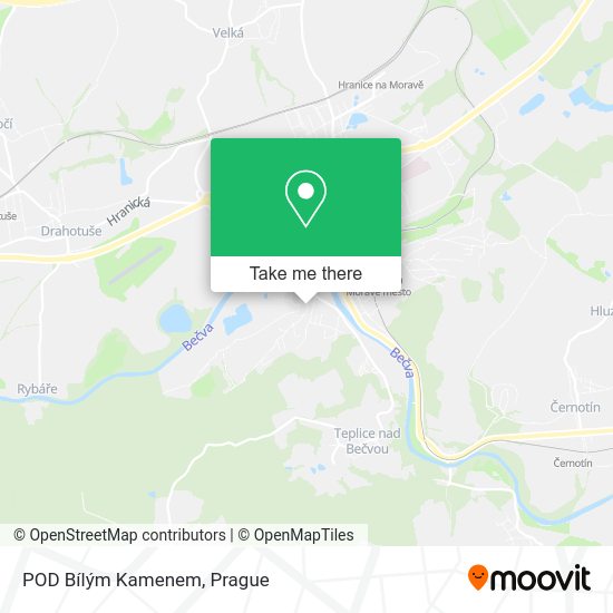 POD Bílým Kamenem map