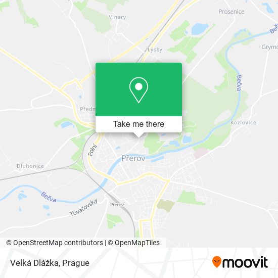Карта Velká Dlážka