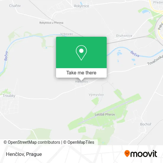 Карта Henčlov