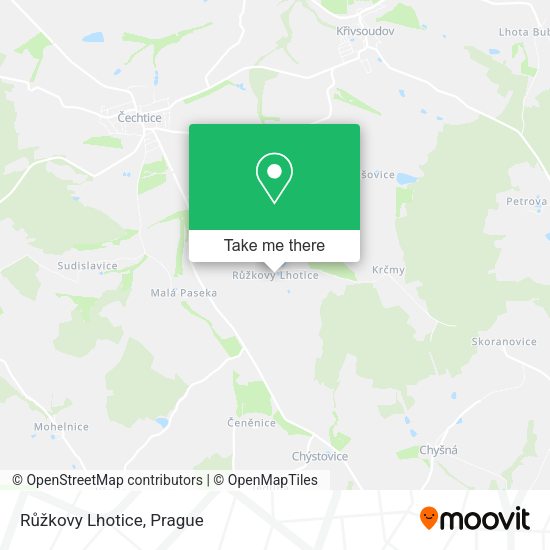 Růžkovy Lhotice map