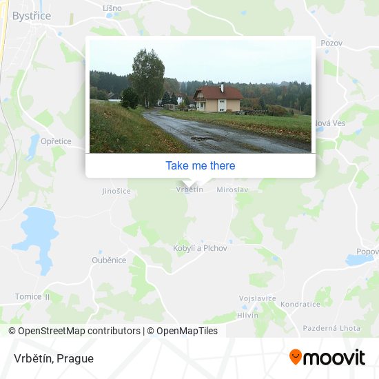 Vrbětín map