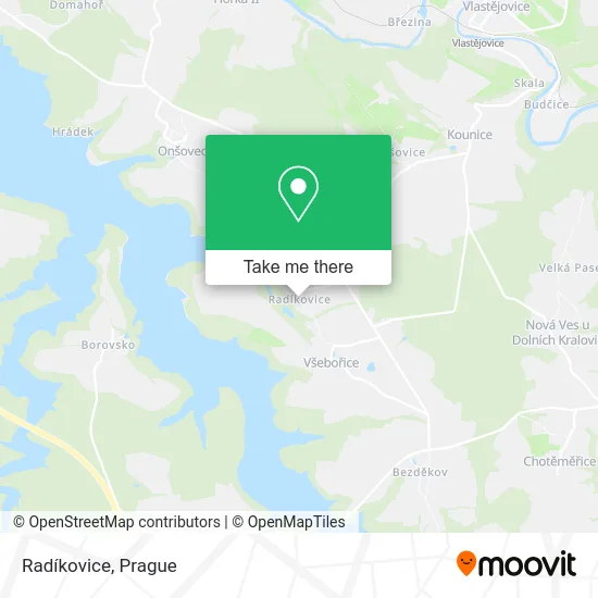 Карта Radíkovice