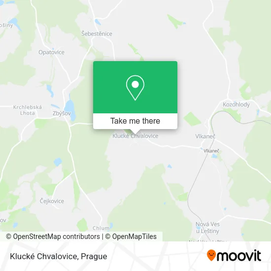 Карта Klucké Chvalovice