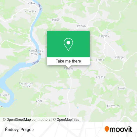 Карта Řadovy