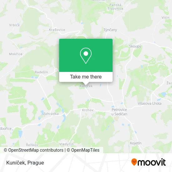 Карта Kuníček
