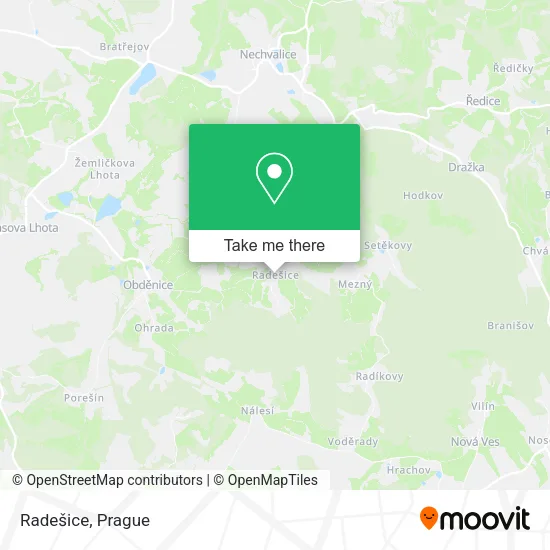 Карта Radešice