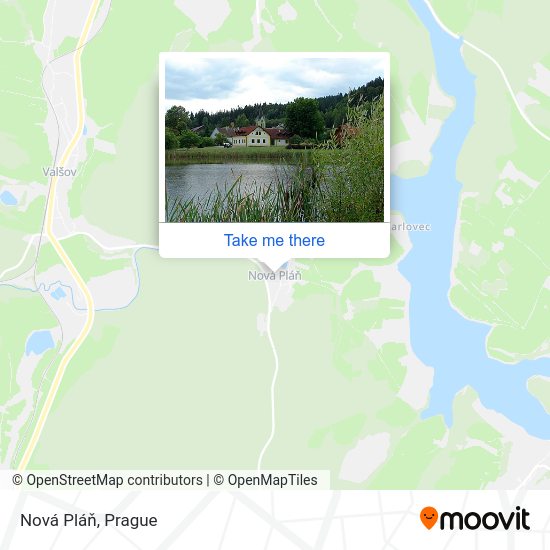Nová Pláň map