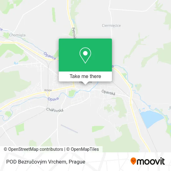 Карта POD Bezručovým Vrchem