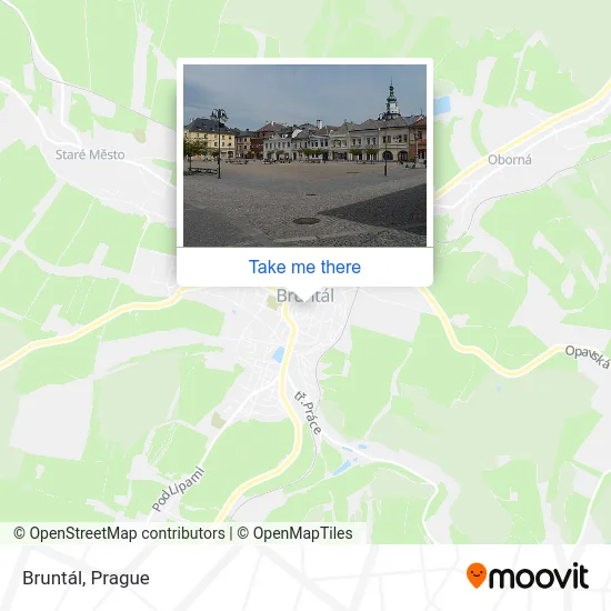 Карта Bruntál