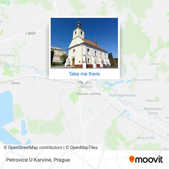 Карта Petrovice U Karviné