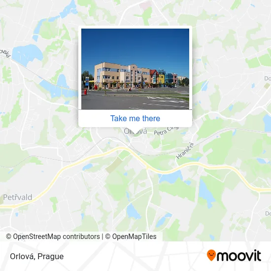 Карта Orlová