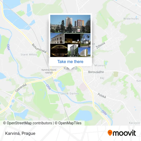 Карта Karviná