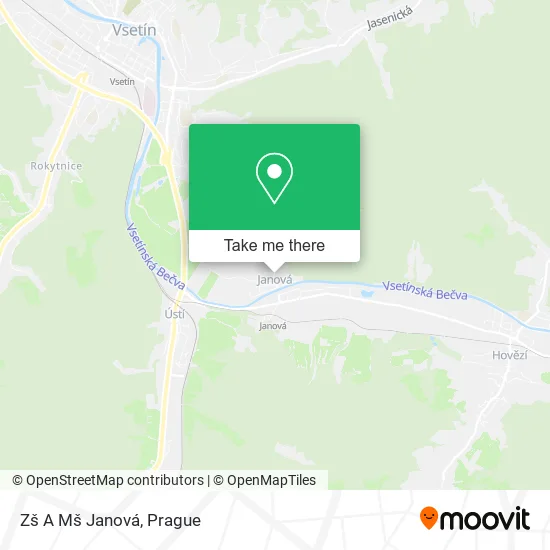 Карта Zš A Mš Janová