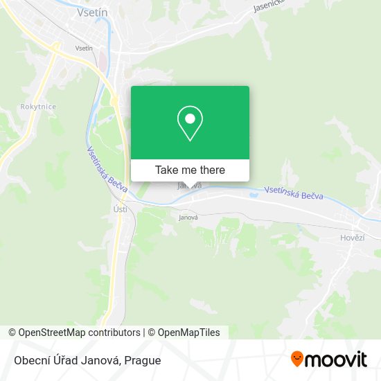 Obecní Úřad Janová map