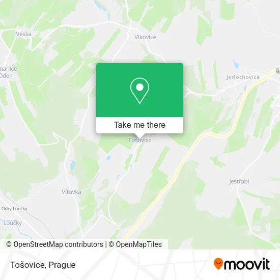 Карта Tošovice