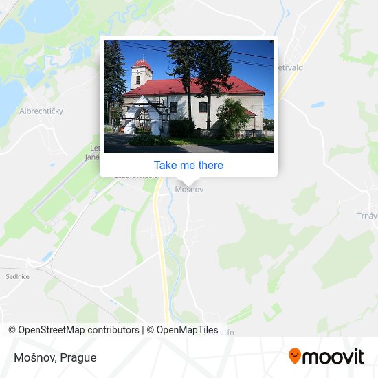 Mošnov map