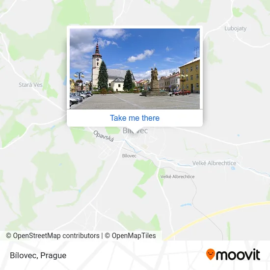 Карта Bílovec