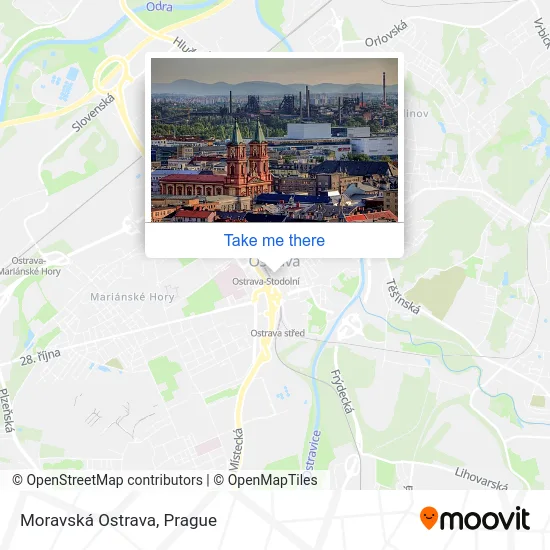 Карта Moravská Ostrava