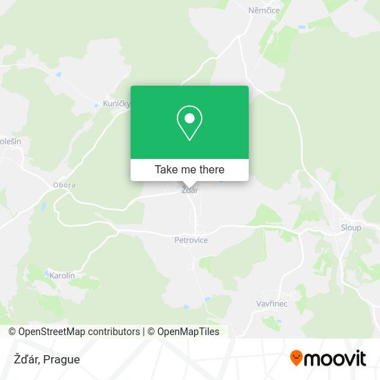 Карта Žďár