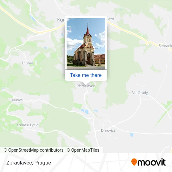 Карта Zbraslavec