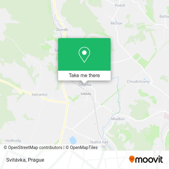 Карта Svitávka