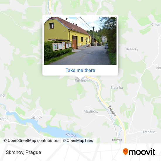 Skrchov map