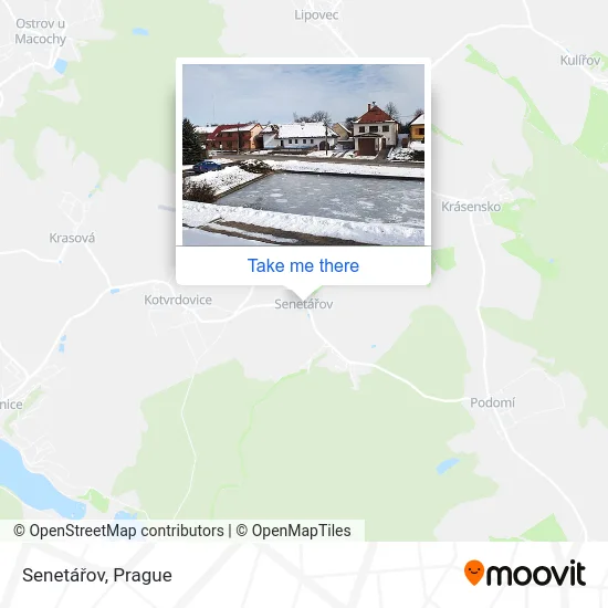 Карта Senetářov