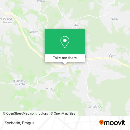Карта Sychotín