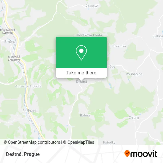 Карта Deštná