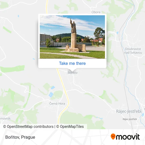 Карта Bořitov